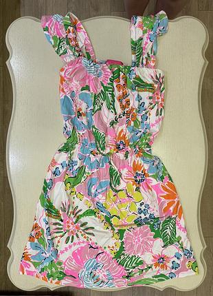 Сукня lilly pulitzer трикотажна бавовняна тканина розмір м