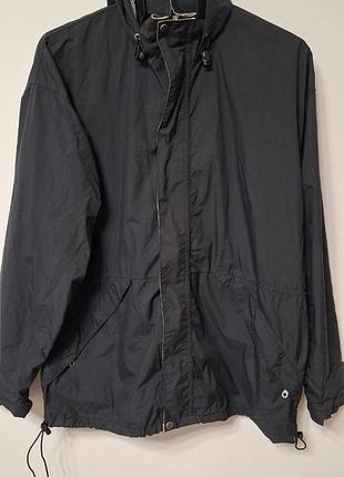 Куртка ветровка черная мужская over size jx jeantex, размер l - xl