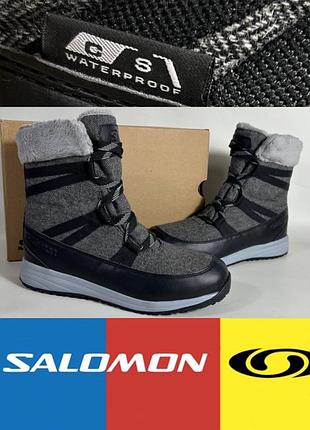 Ботинки salomon heika cs wp (р. 41) ботинки кроссовки зимние gore-tex23x саломон трекинговые городские