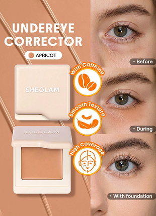 Коректор під очі sheglam wake up call undereye color corrector — apricot (6239)