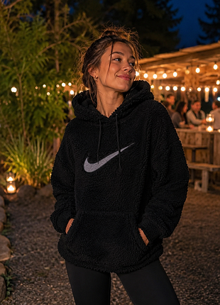Nike спортивна кофта/худі/теді з капюшоном і кишенями.розмір м-л