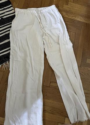 Штани льон pull&bear