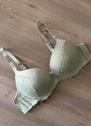 Мереживний мʼятний бюст пуш ап primark