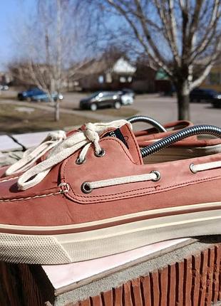Кожаные топсайдеры sperry top-sider bahama / оригинал / р. 47