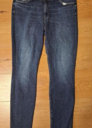 Джинсы женские синие эластичные slim tommy hilfiger, размер xl - 2xl