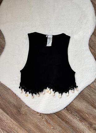 Черный топ zara