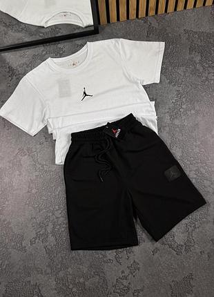Літній комплект футболка+шорти air jordan нашивка артикул: j1000