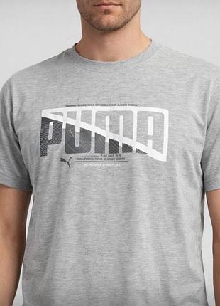 Літня чоловіча футболка puma виконана з легкого та тонкого трикотажу високої якості.