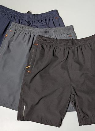 Легкі спортивні чоловічі шорти whaleco  blue/black/grey розмір - xl