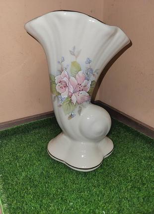Англійська вінтажна ваза ріг достатку maryleigh pottery стаффордшир клеймо