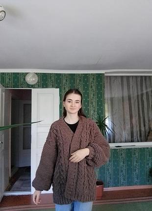 М'який кардиган ручної роботи з
alize puffy fine
вартість:999 грн