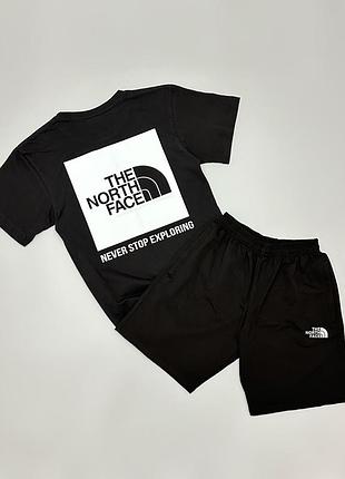 Футболка чорна tnf nse + шорти tnf артикул: t0037