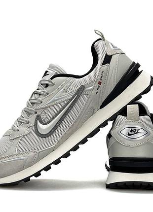 Мужские кроссовки nike waffle s beige grey black 5