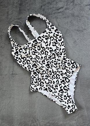Купальник суцільний, тваринний принт, primark, uk10, eur 38.