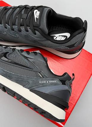 Мужские кроссовки nike waffle s grey black 4