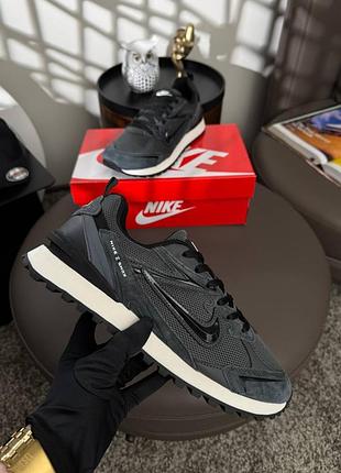 Мужские кроссовки nike waffle s grey black 2