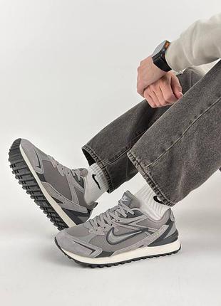 Мужские кроссовки nike waffle s grey 3
