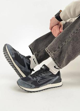 Чоловічі кросівки nike waffle s dark grey black 3