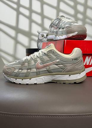 Женские кроссовки nike p-6000 olive beige