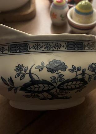 Глечик для соусу grindley royal tudor blue onion gravy boat ironstone