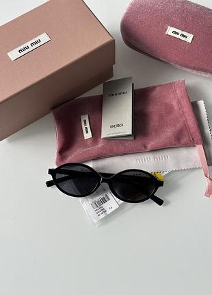 😎 miu miu smu04z vau-05n black/black 50/18/140 bk