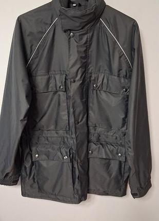 Куртка ветровка мужская черная regular, размер xl - 2xl.