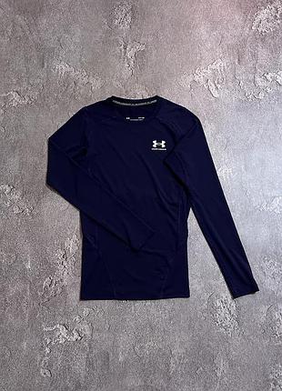 Спортивний компресійний рашгард under armour s розмір оригінал лонгслів чоловічий синій