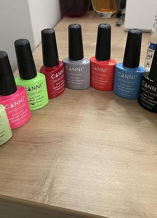 Лак для нігтів canni koto zario glambee kodi kleo кісточки тіпси стемпінг шимер весь набір