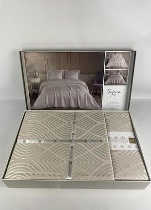 Покривало moda box 240х260 з наволочками serena tas