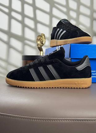 Женские кроссовки adidas bermuda black grey