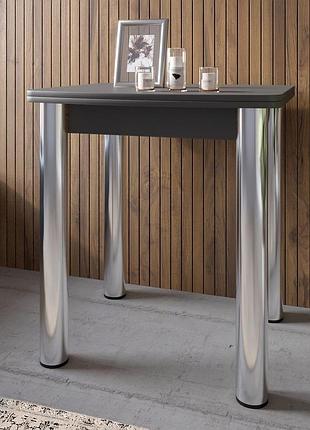 Обеденный стол раскладной lion нота мини антрацит 60x70/70x120 (lion-041290)