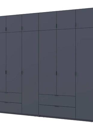 Шафа для одягу doros лукас графіт 3+3 дсп 270х50х240 drs-011695 (42005117)