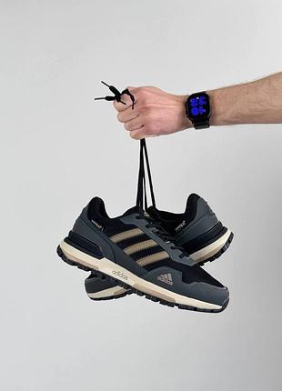 Мужские кроссовки adidas zx 700 grey black beige 3