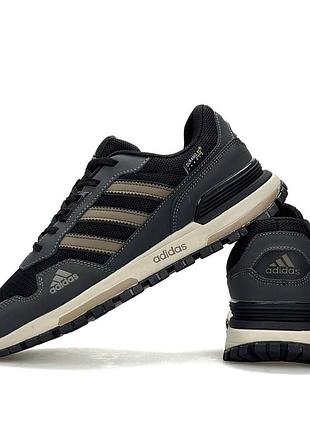 Мужские кроссовки adidas zx 700 grey black beige 6