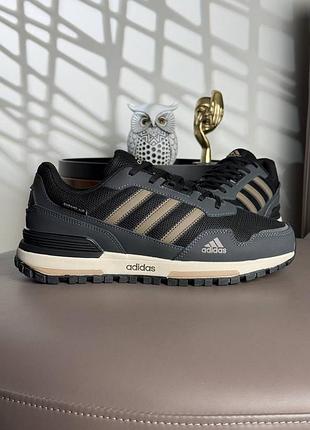 Мужские кроссовки adidas zx 700 grey black beige 9