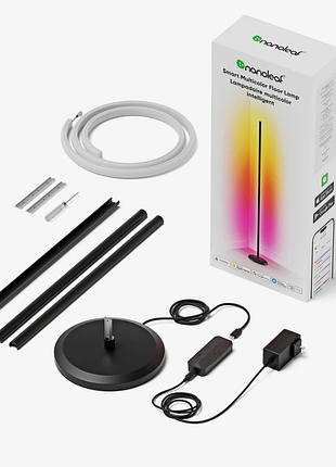 Розумний підлоговий світильник nanoleaf smart multicolor floor lamp з підтримкою matter і rgb-підсвіткою.