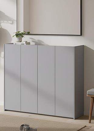 Тумба для обуви doros кассель серый 4 дсп 128х40х110 (41516226)