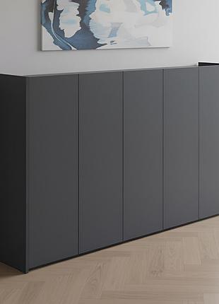 Тумба для обуви doros кассель графит 5 дсп 159х40х110 (41516219)