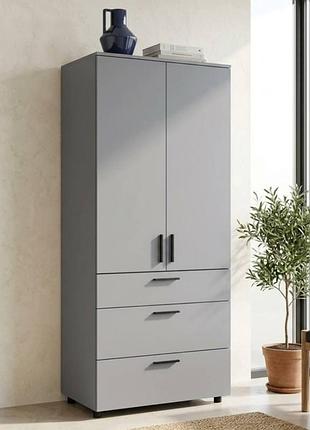 Шафа для одягу doros торн сірий 2 дсп/3ш (полиці) 90х51.6х200 (drs-012024)
