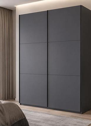 Шафа купе g-caiser антрацит/антрацит 2 дсп / 3 частини 160х60х240 (42005412) (drs-012245)