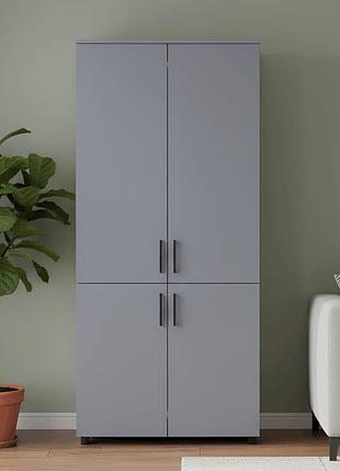 Шафа для одягу doros торн сірий 2 дсп (штанга) 90х51.6х200 (drs-012023)