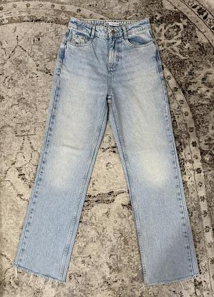Блакитний жіночий джинси (zara)👖🩵