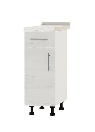 Кухонный модуль 1 ящик оптима низ н74-300 белый/дуб крафт белый (без столешницы) 300х461х820 мм (dtm-073408)