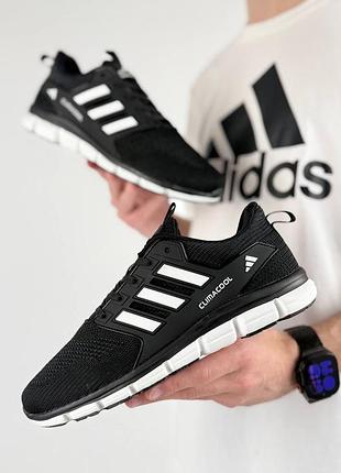Мужские кроссовки adidas climacool black white