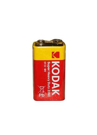 Батарейка солевая 6f22 крона 1шт (пленка)тм kodak