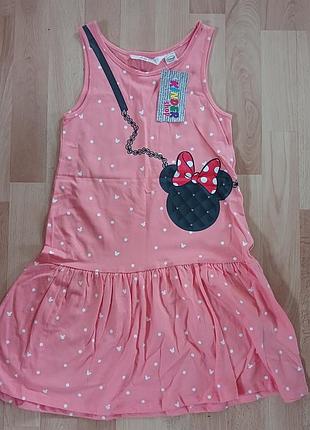 Летнее платье сарафан h&amp;m мини маус 6-8 лет