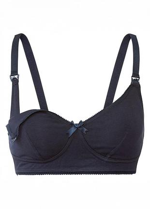 Бюстгальтер для кормления хлопковый для женщины esmara lycra® 371036 80c темно-синий