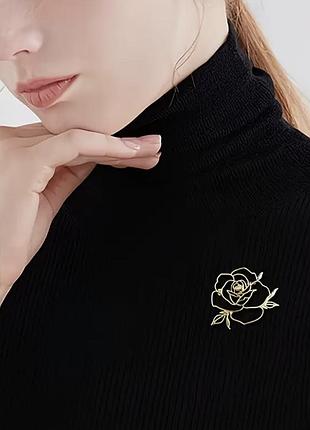 Жіноча брошка троянда 🌹