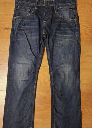Джинсы мужские синие jack&amp;jones regular, размер l - xl.