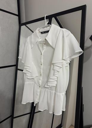 Біла блуза zara